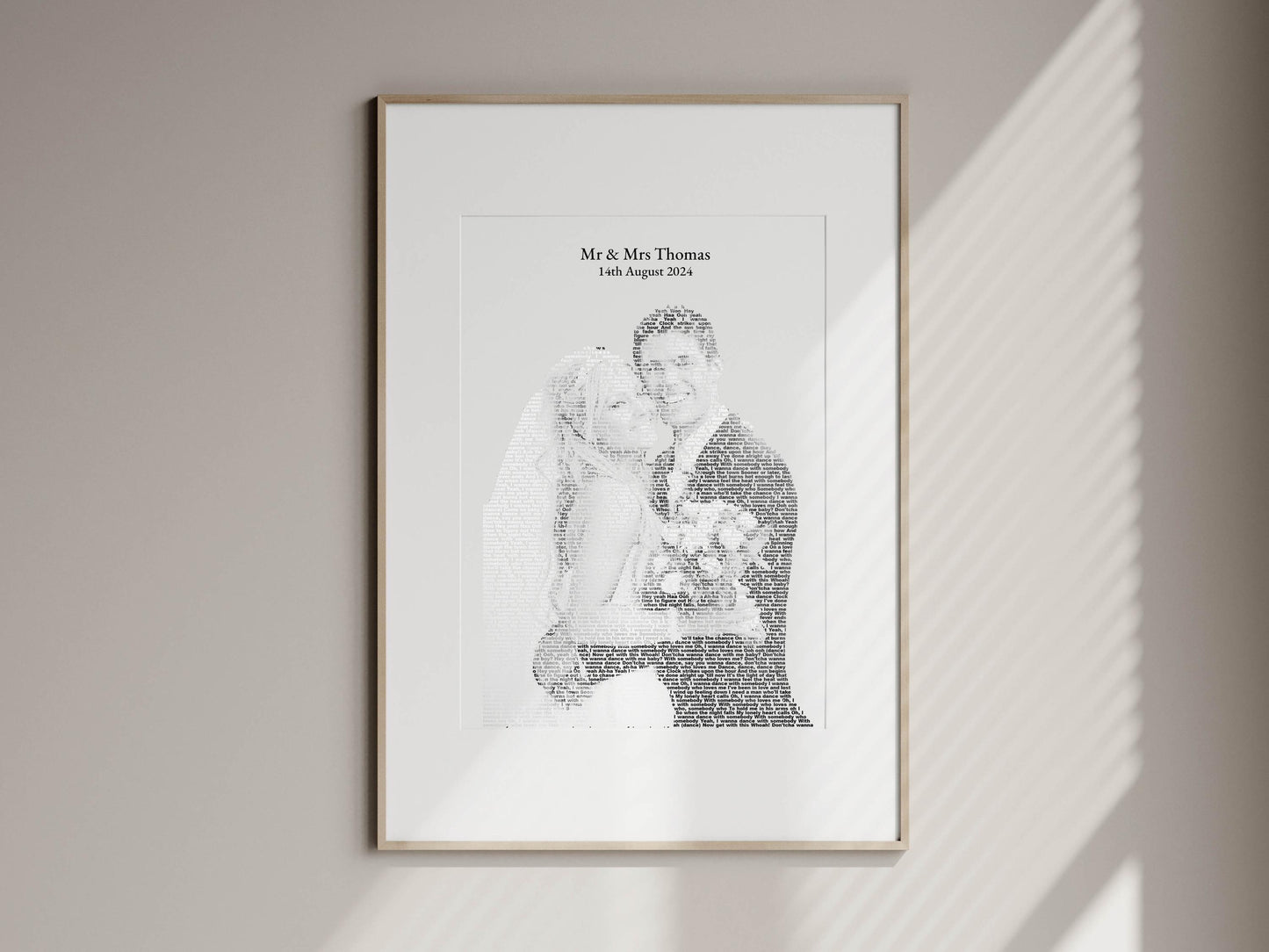 wedding couple favourite photo custom print