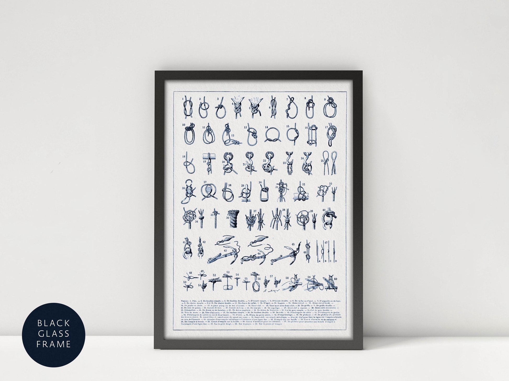The image is a framed print featuring a collection of various illustrations and symbols, including hand-drawn sketches and abstract designs.
