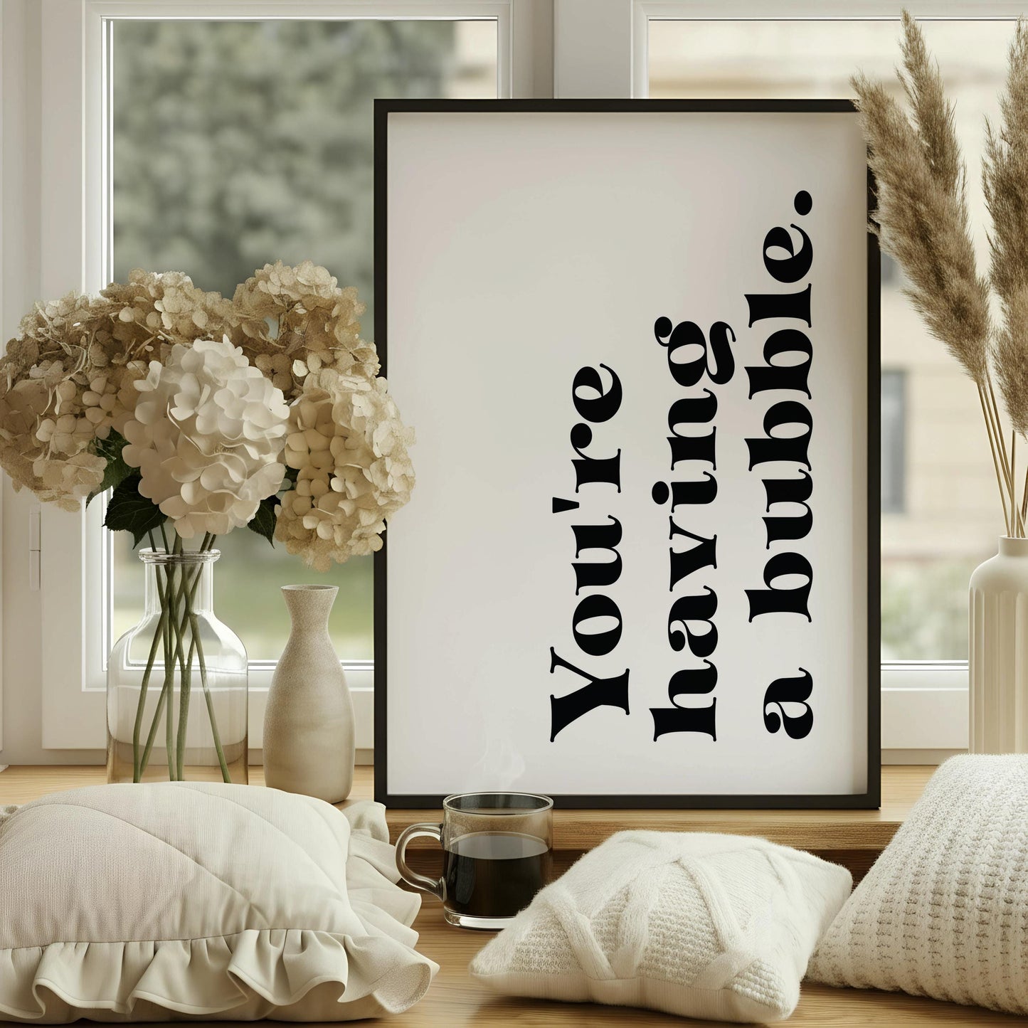 Cockney Slang Wall Art Print | You’re Having a Bubble | Funny London Quote Poster | British Humour Home Decor Gift