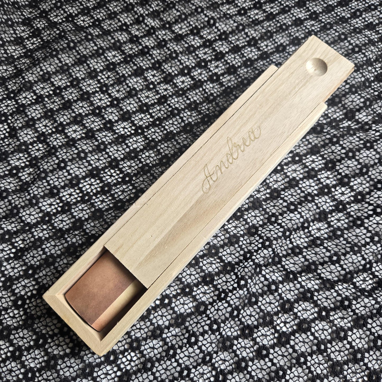 Personalised Scroll Letter in Wooden Box | Hand Calligraphy Name | Luxury Romantic Gift | Custom Love Letter | Anniversary Gift for Her Him