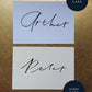 Personalised place cards - Wedding placecards - Calligraphy Placement cards - Name cards - Escort cards - Handwritten place settings