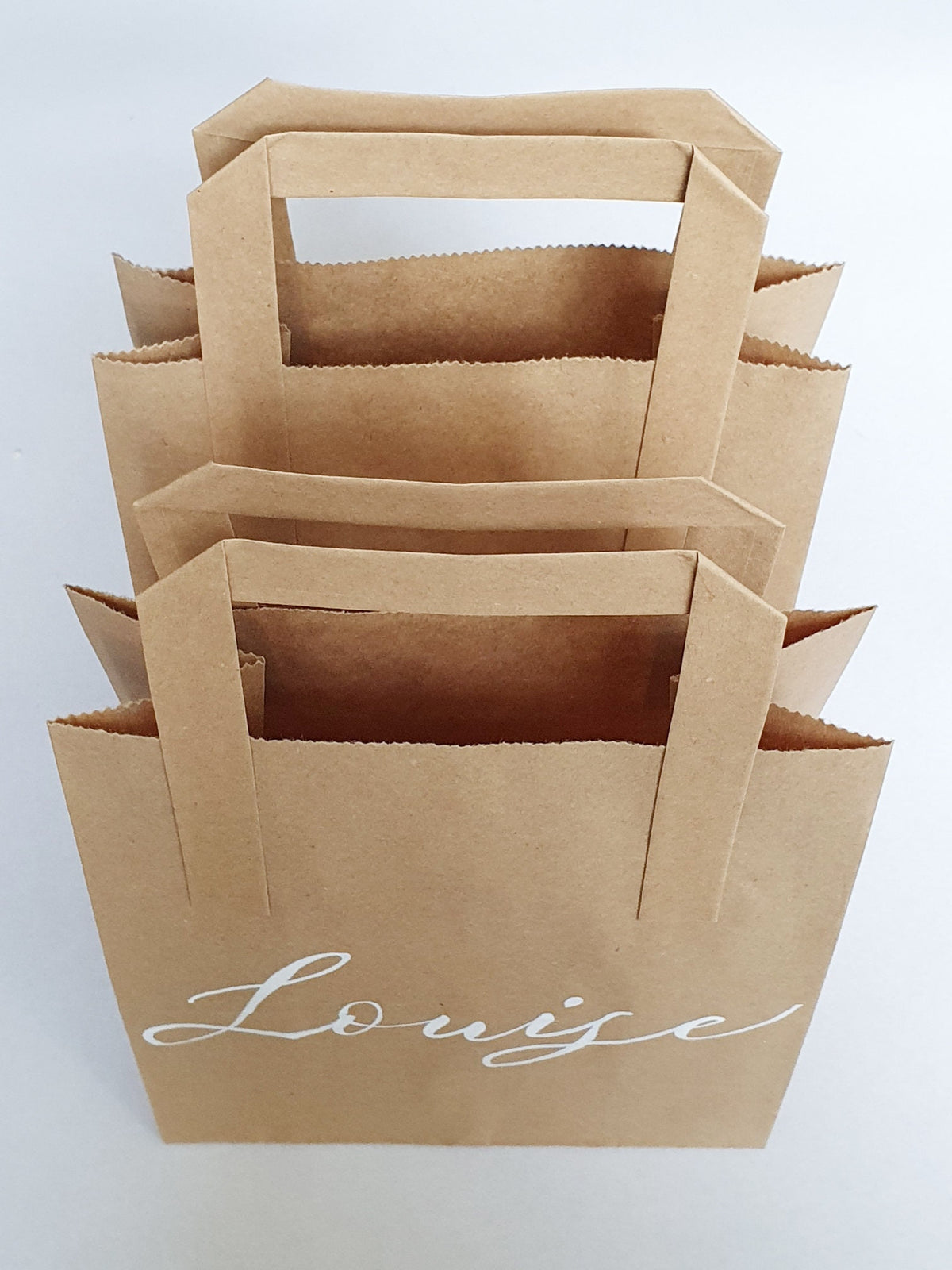 Personalized Kraft Paper Party Bag – Custom Calligraphy Favor Bag