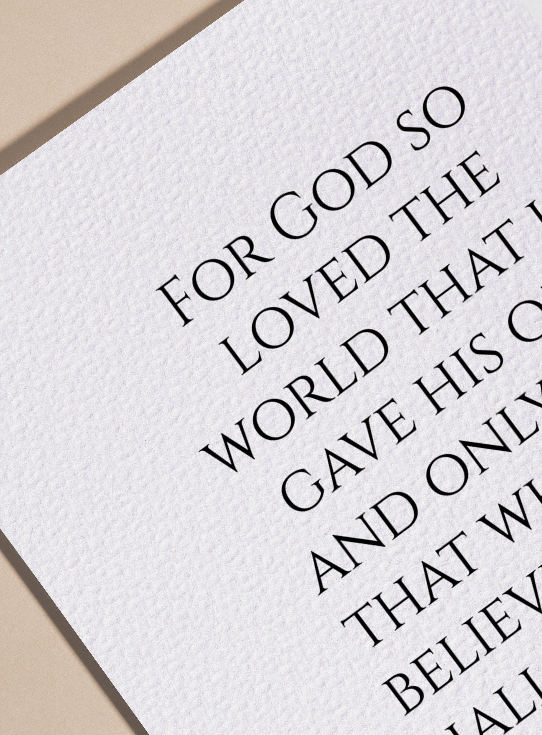 John 3:16 For God so loved the world Bible Verse Print, Bible Scripture Typography Verse - Framed Prayer - Religious gift - Prayer poster