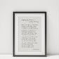 Stopping by woods on a snowy evening - Robert Frost - Framed - Poem Calligraphy Print - Black and White Home decor - Framed Poster