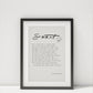 Sonnet 18 Framed Print by William Shakespeare - Shall I compare thee to a summer's day? Poem Framed Poster