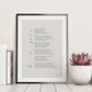 He is gone Funeral reading print poem - Bereavement gift - remembrance - Framed Memorial Poems