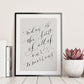 Today is the first of all of our tomorrows, fun motivational calligraphy print - Inspirational calligraphy print - Positivity Quote