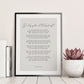 Dylan Thomas Poem - Do not go gentle into that good night Print Framed Calligraphy & Typography - Dylan Thomas Print - Framed Poster