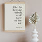 Shakespeare Quote Framed Print - I like this place - Favourite place poster - Home sweet home - Print