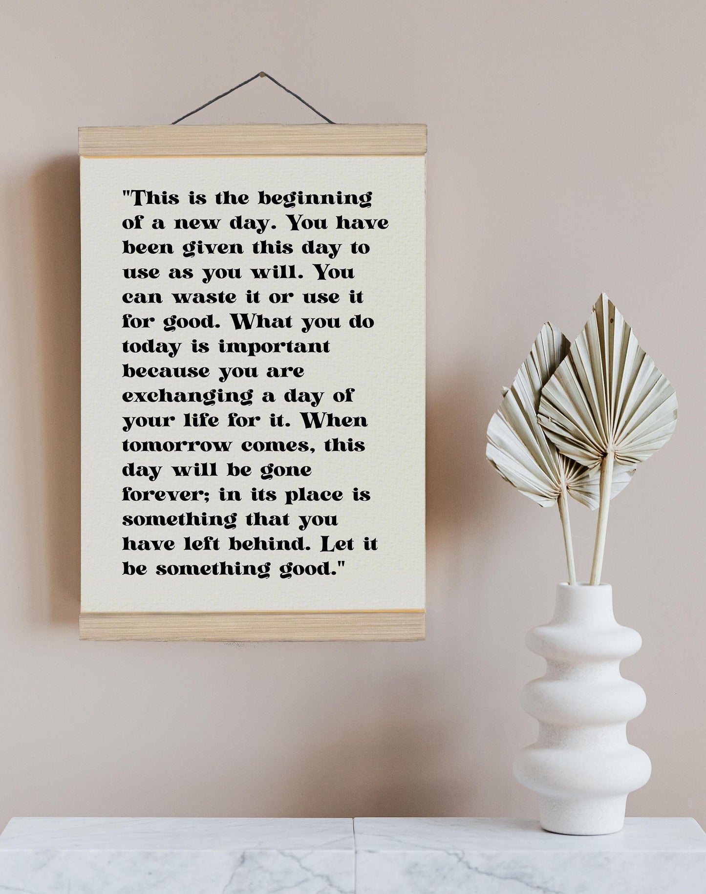 This is the beginning of a new day Book Quote Prints, Framed, Inspirational Wall Decor, quote wall art