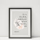 French quote about beauty by artist Henri Matisse Framed print, Poster in french about flowers, il ya des fleurs
