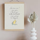 Winnie the Pooh Quote Nursery Print - Framed New Baby Gift, Gender Neutral Baby Gift, Neutral Baby Shower Gift - As soon as I saw AA Milne