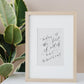 Today is the first of all of our tomorrows, fun motivational calligraphy print - Inspirational calligraphy print - Positivity Quote