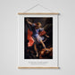 St. Michael the archangel print, framed wall print, Saint Michael art, Catholic Art poster painting Christian wall art San Michele Arcangelo