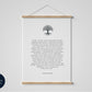 Tree print - A poem about trees by Hermann Hesse - Framed poster oak - Tree poem - Nature poetry - Botanical beauty - Inspirational Poem
