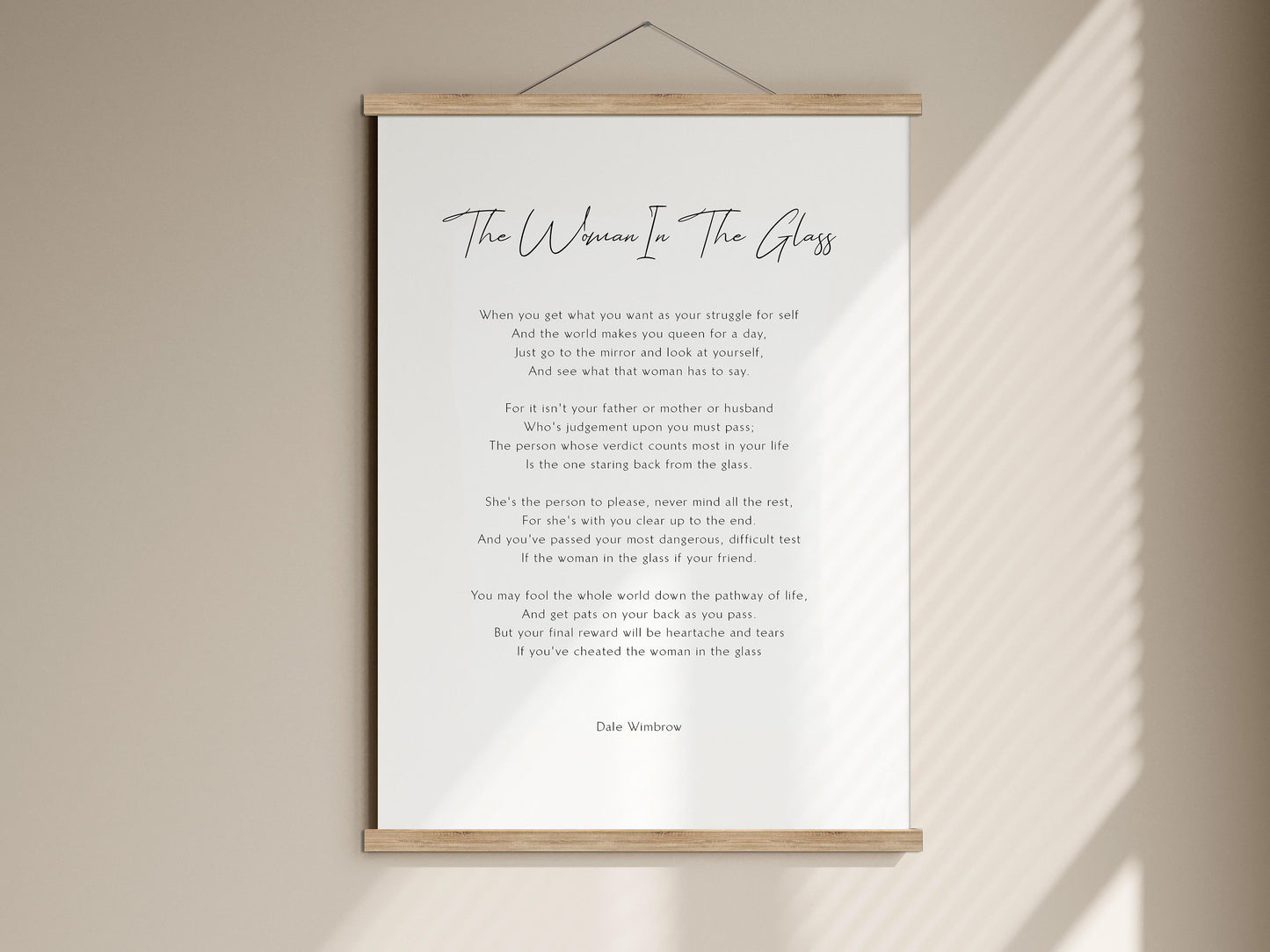 the woman in the glass framed print