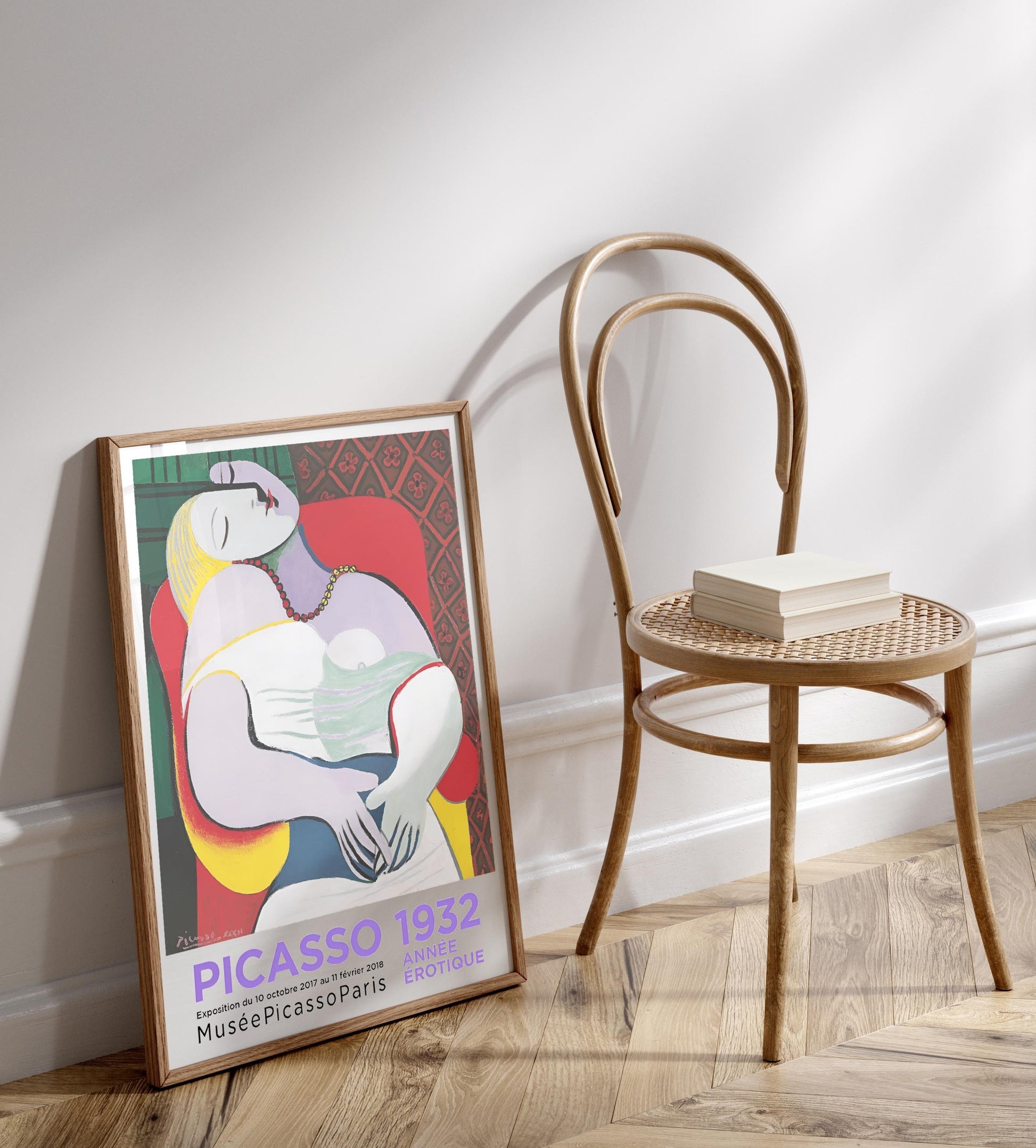 picasso poster, exhibition print vintage, paris, in french