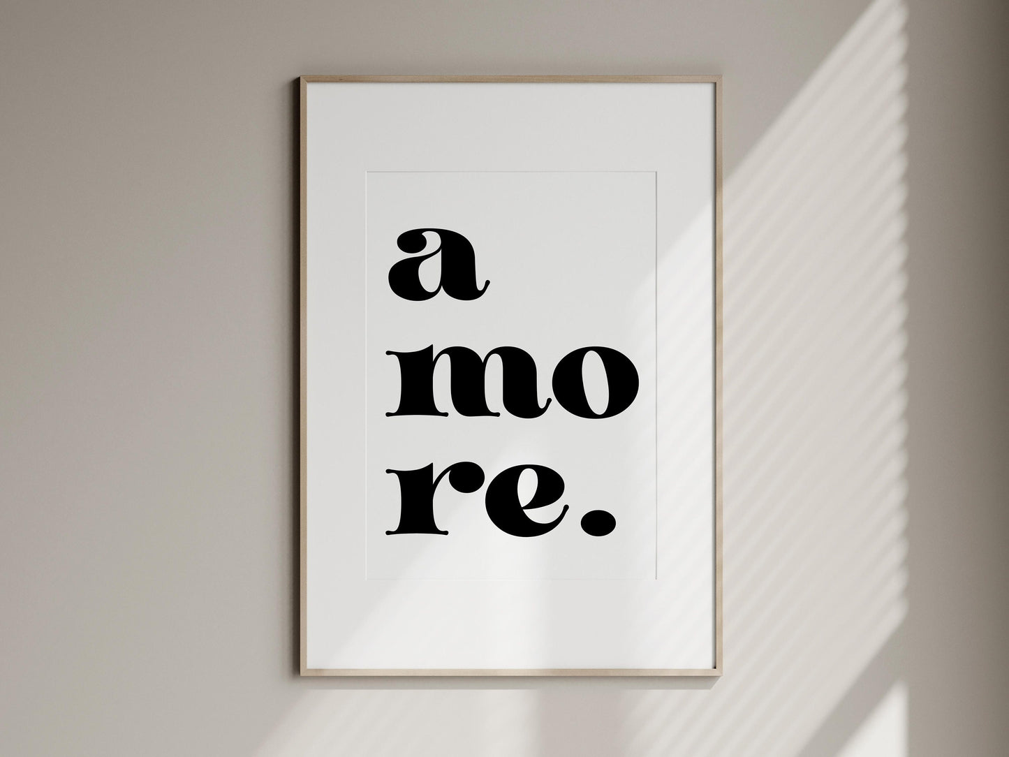 amore quote italian love print