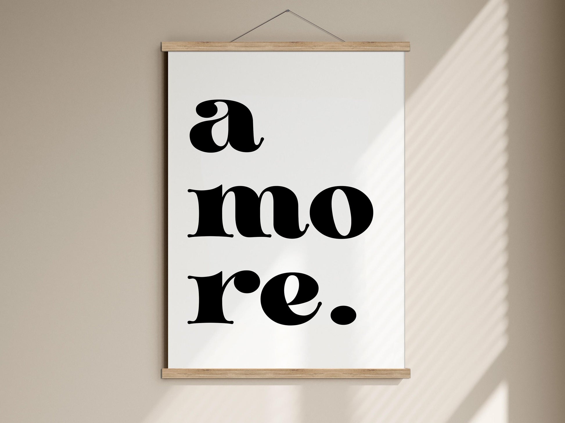 amore quote italian love print