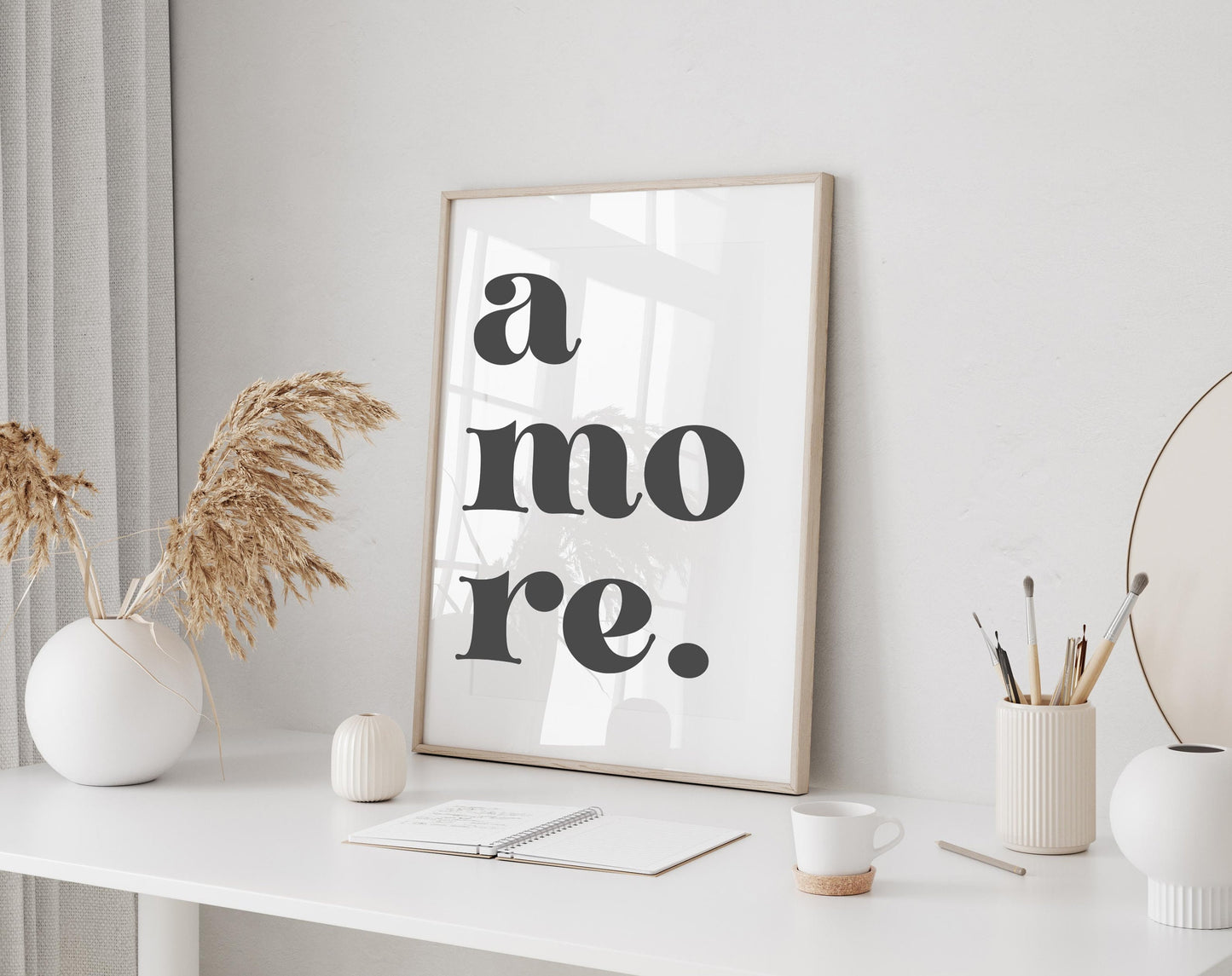 amore quote italian love print