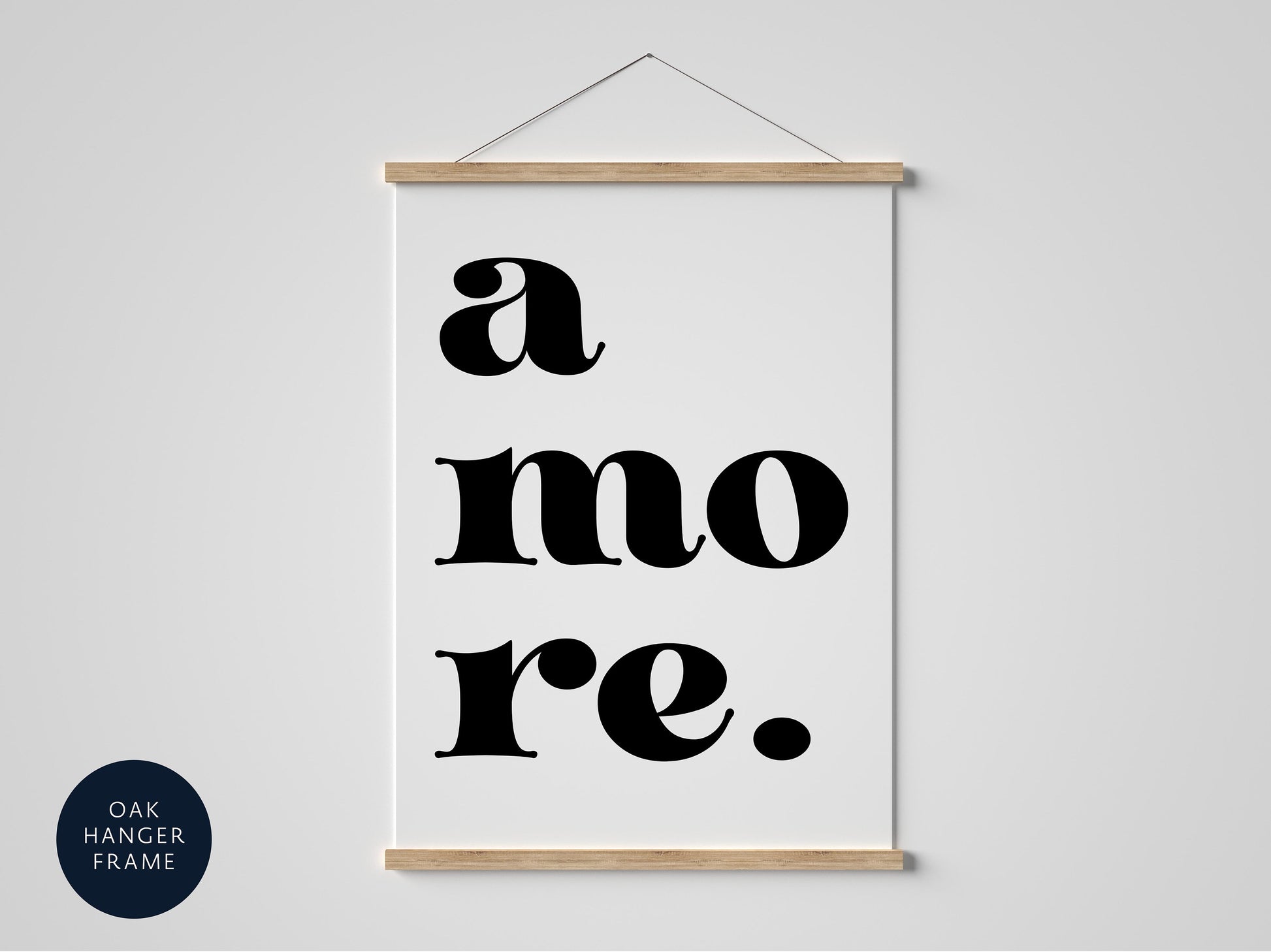 amore quote italian love print