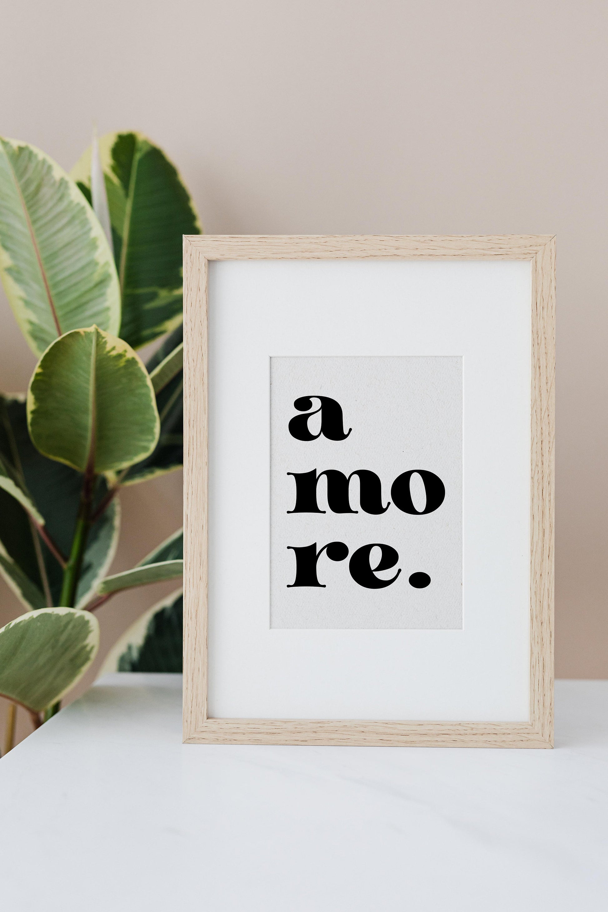 amore quote italian love print