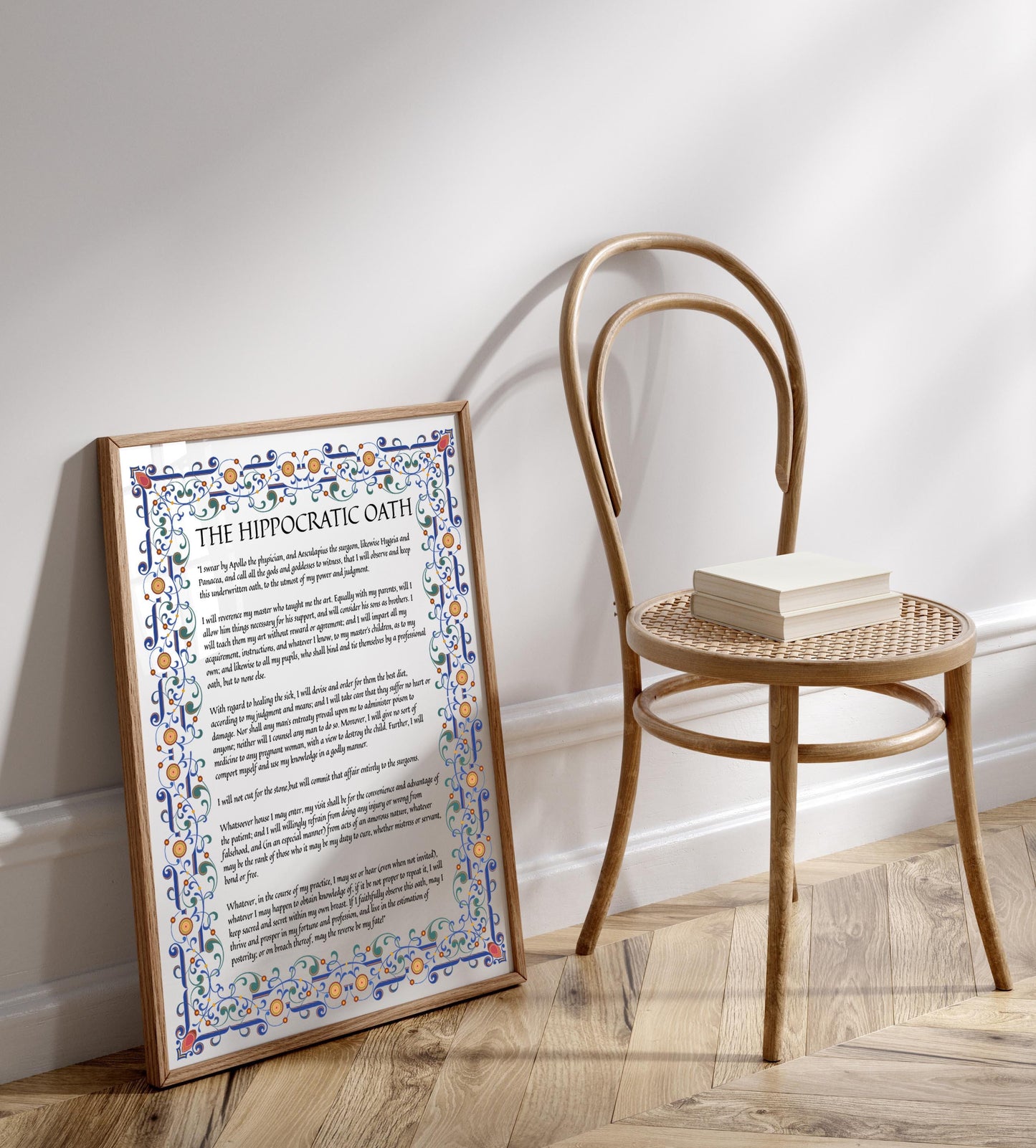 the hippocratic oath framed poster print modern and traditional