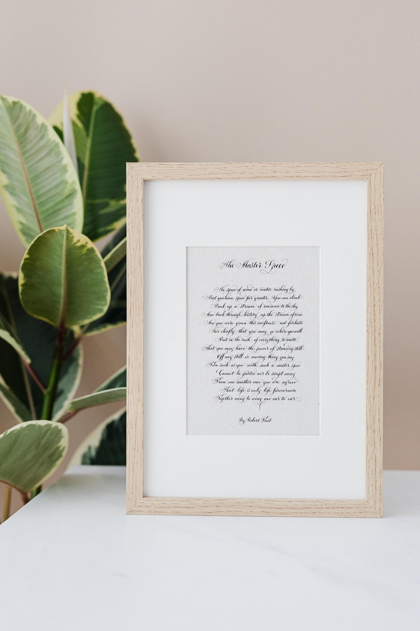 the master speed poem print by robert frost, gift for partner, gift for mum, gift for dad