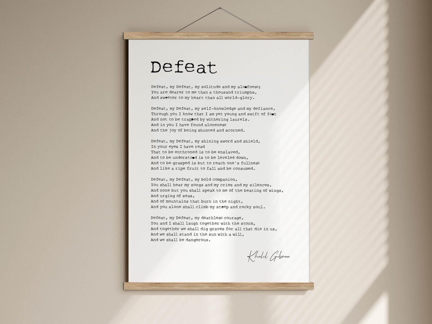 Defeat