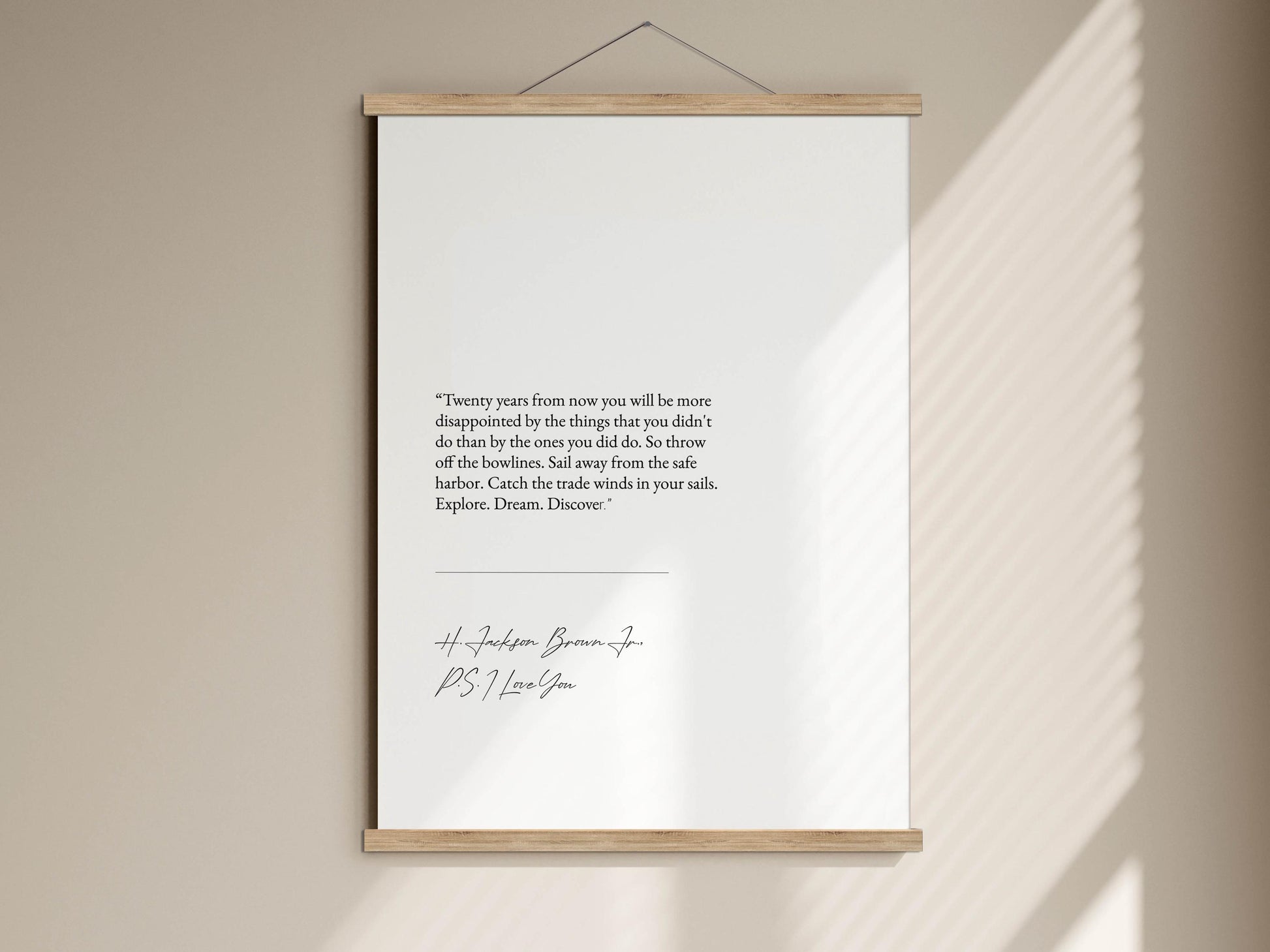 a quote by H. Jackson Brown about the importance of the ones you did not do, and how it can lead to a greater appreciation for the ones you did do.