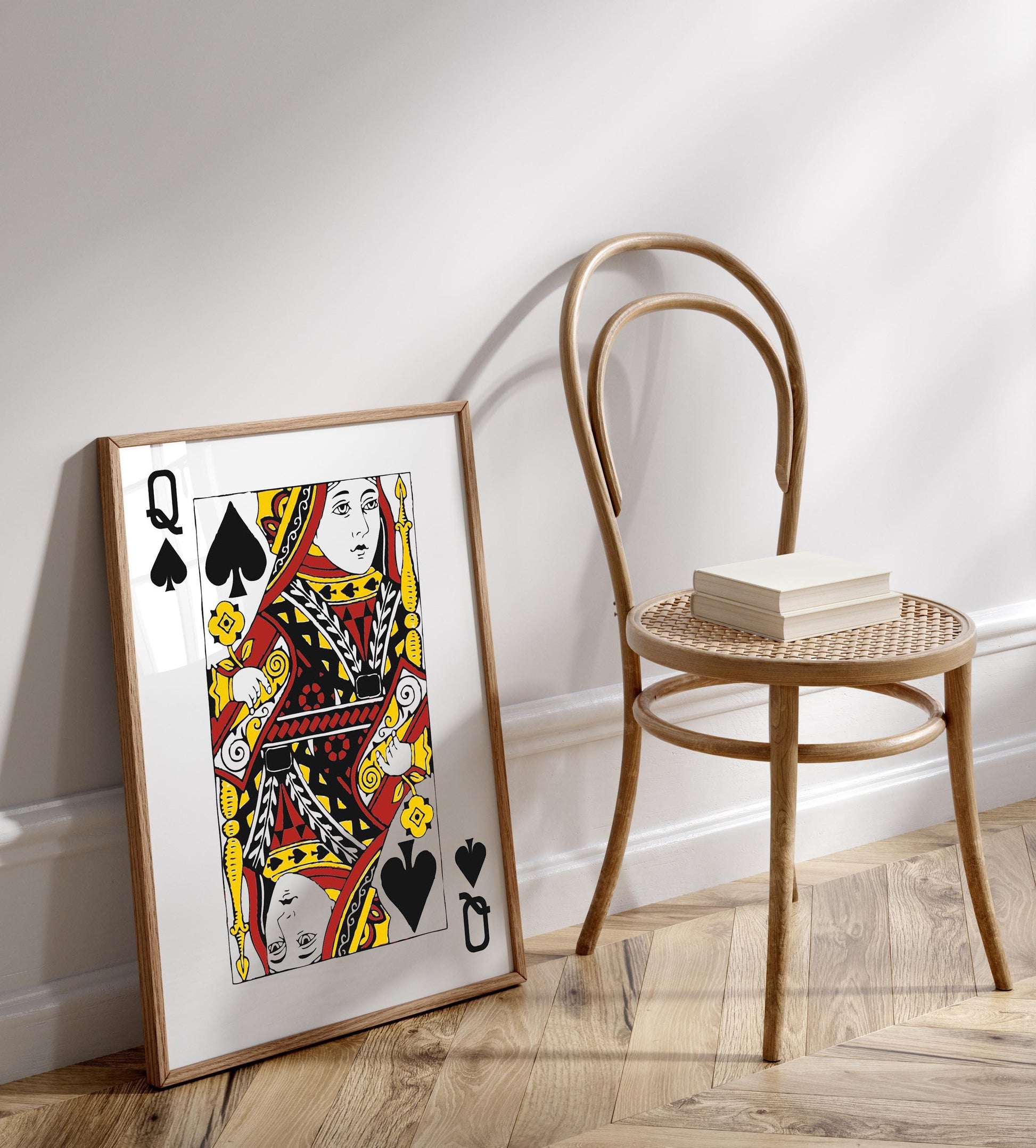 queen of spades poster art print framed