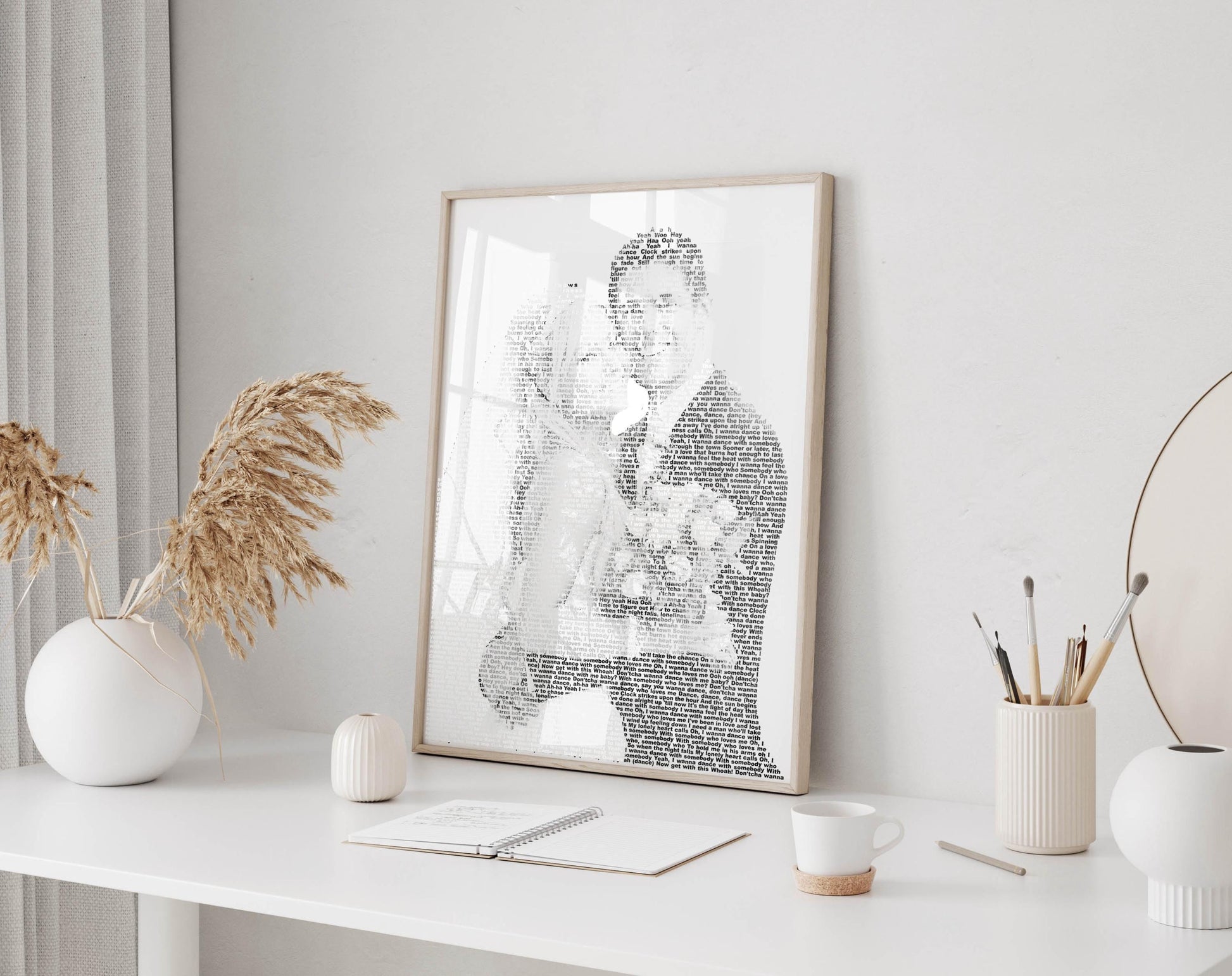 personalised wedding photo framed print