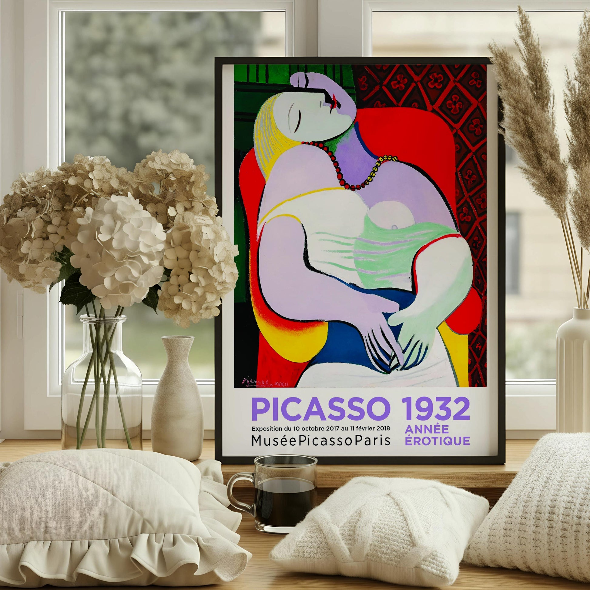 Picasso Poster, Modern Art Poster | Musée Picasso Paris Print | Cubist Wall Art | Anniversary Gift