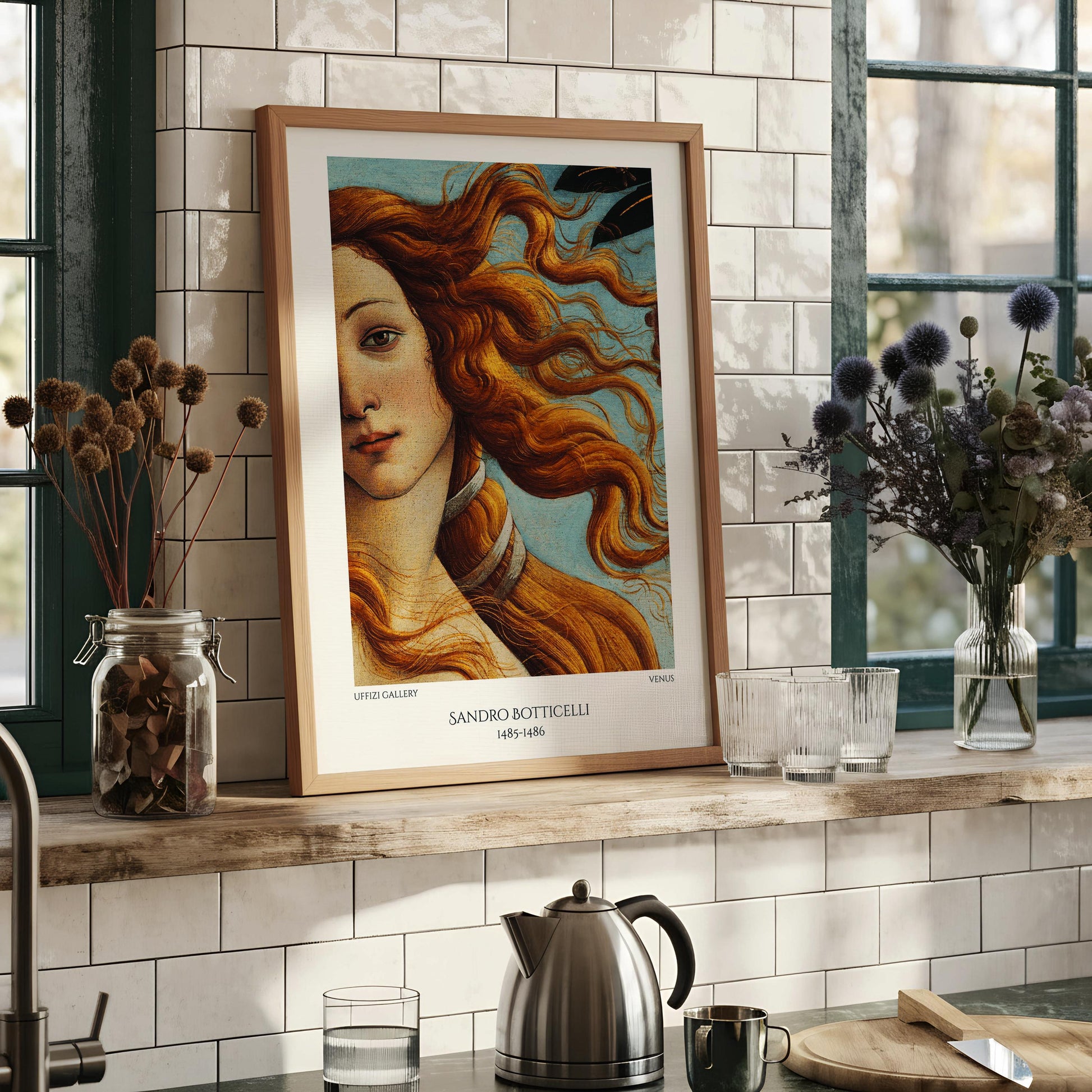 Birth of Venus Art Print | Botticelli Renaissance Wall Art | Classical Goddess Painting Poster | Museum Decor