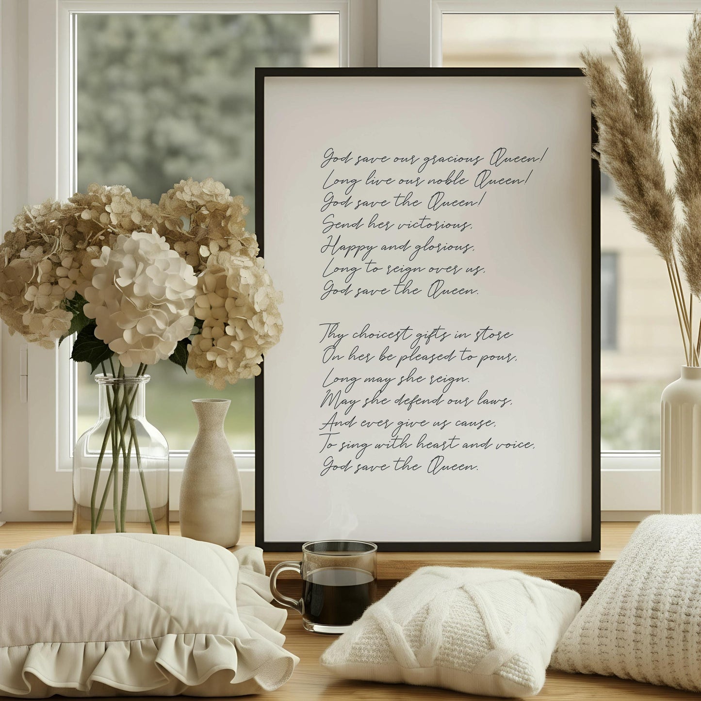 God Save The Queen Print - National Anthem, England Art