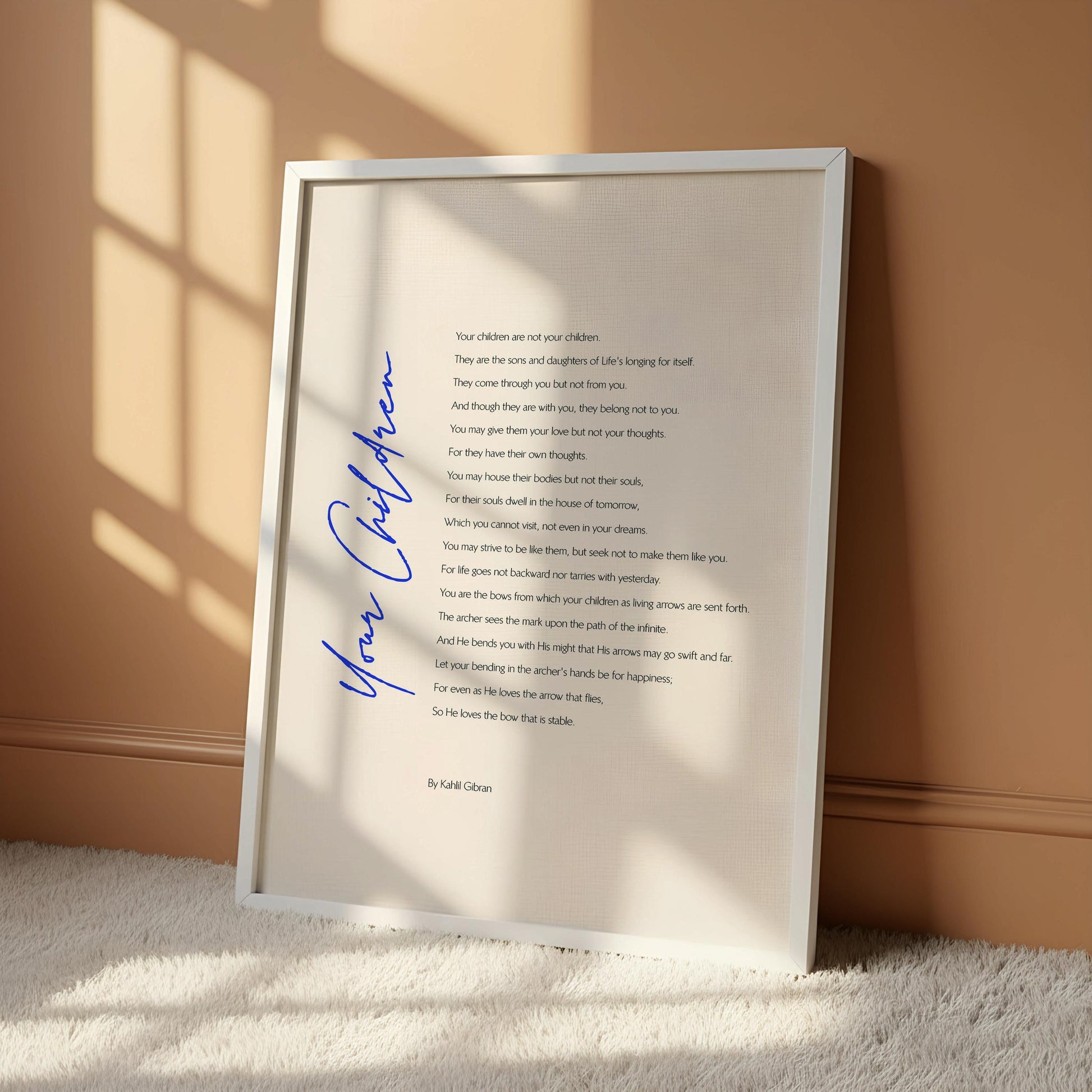 a piece of paper hanging on a wall