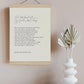 Do not stand at my grave and weep Print Framed - Funeral reading - Bereavement gift - Memorial Poems - Remembrance gift - Sympathy