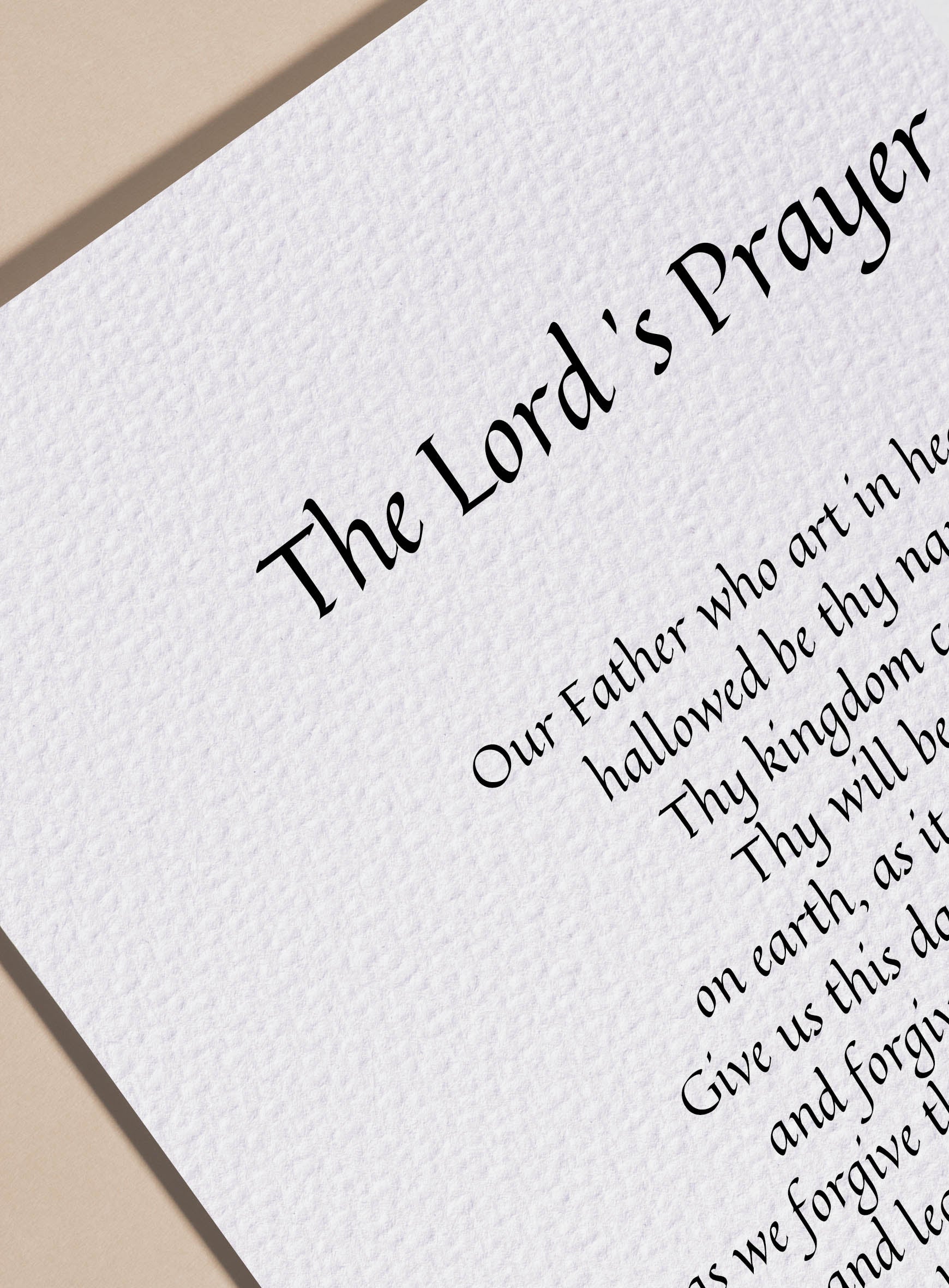 The Our Father, The Lord's Prayer Framed Print The Penman's Den