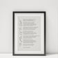 The Music Of The Night song lyrics print from The Phantom of the Opera